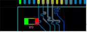 Detail na vyrovnávání délek spojů v PADS Router