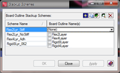 StackUp Schemes dialog